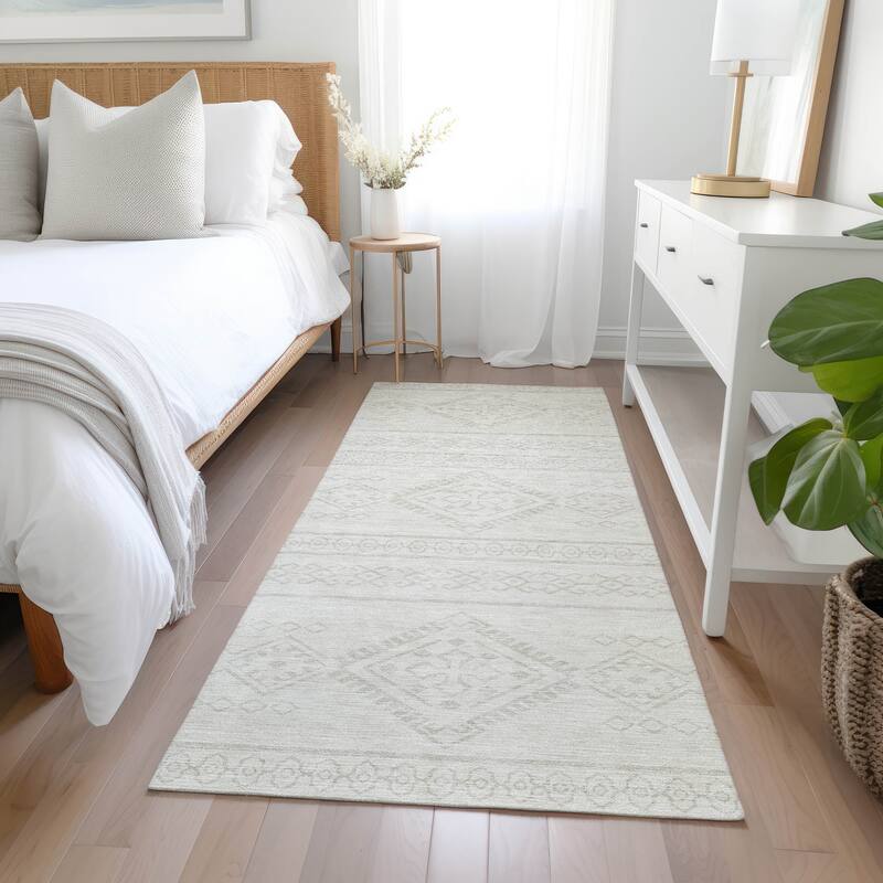 Machine Washable Indoor/ Outdoor Chantille Moroccan Boho Rug