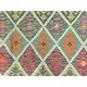 preview thumbnail 2 of 4, Shahbanu Rugs Colorful Veggie Dyes Shiny Wool Hand Woven Afghan Kilim Geometric Design Flat Weave Reversible Rug (10'2" x 12'9")