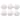 Abode Homewares By the Shore Melamine Dinner Plate - White - 10.5" - Set of 6
