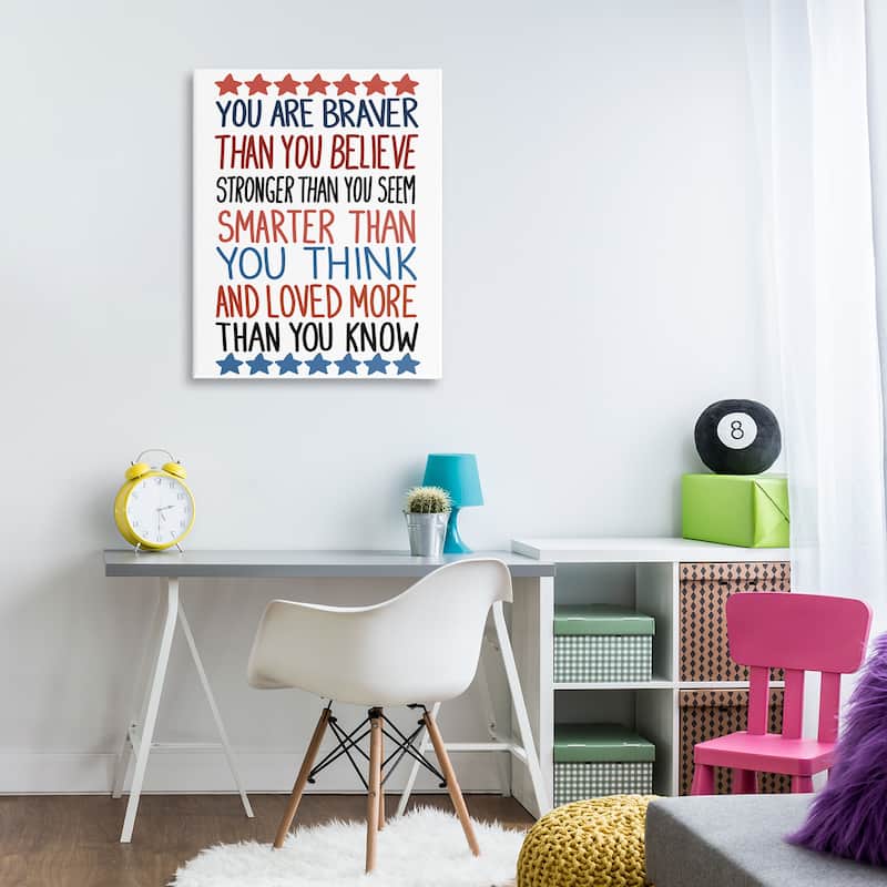 Stupell Bold Self Confidence Phrases Canvas Wall Art Design By Sweet Melody Designs
