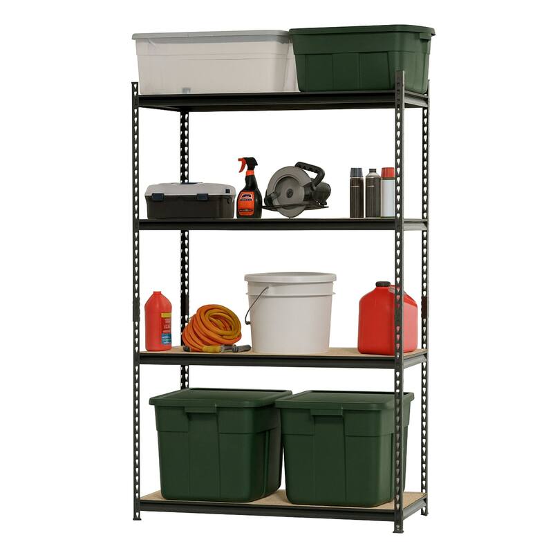Pro Series Heavy Duty Storage Collection for Warehouses and Garages - 72"H x 48"W x 18"D 4-tier