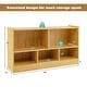 preview thumbnail 24 of 39, Costway Kids 2-Shelf Bookcase 5-Cube Wood Toy Storage Cabinet