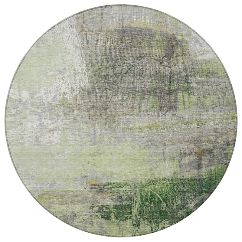 HomeRoots Abstract Transitional Rectangle Outdoor Rug