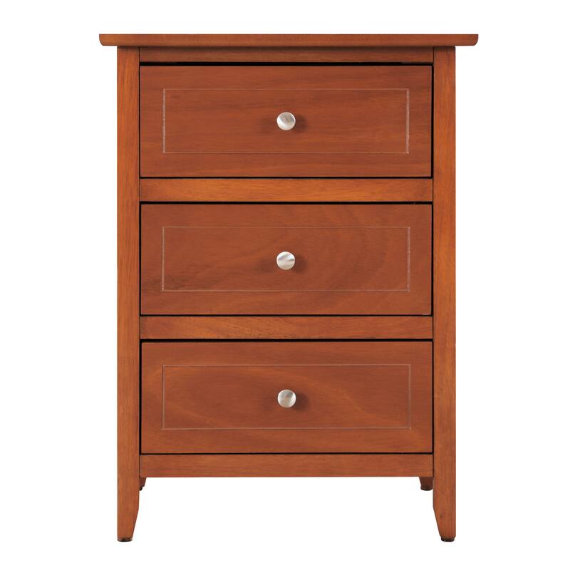 Bedroom Storage Space 3 Drawers Bedside Table