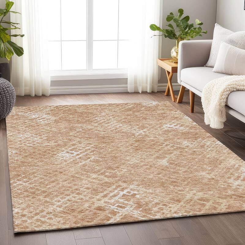 Premium Washable Super Soft Modern Trellis Mayfield Rug