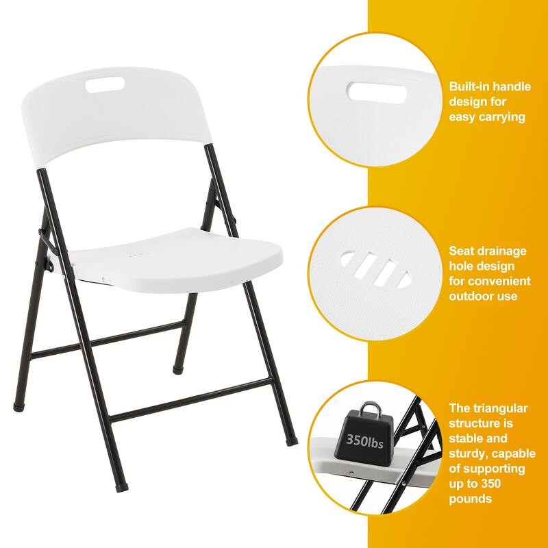 70.5" Foldable Outdoor Dining Set with 6 Fully assembled Dining Chairs