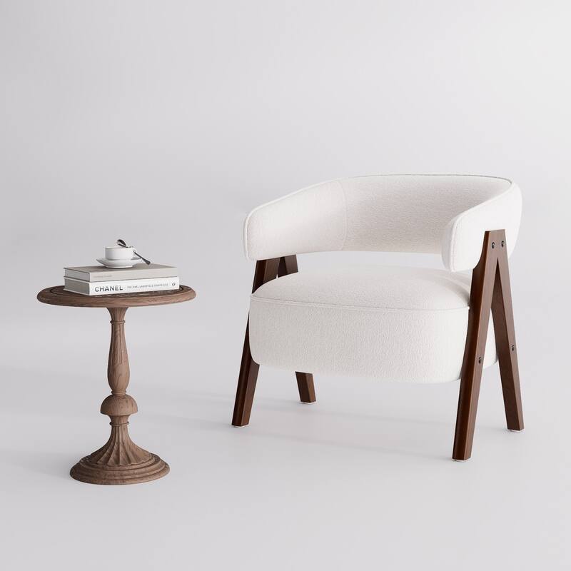 27.56" W x 23.62" D x 27.95" H Accent Arm Chair Fabric Living Room Chair Set of 2