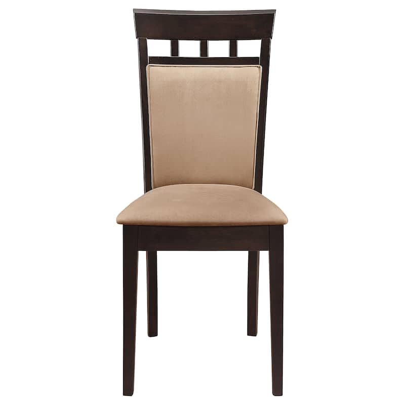 Gabriel Extension Leaf Dining Table Set Cappuccino