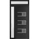 preview thumbnail 14 of 35, VDOMDOORS Manux 8933 | Front Door Exterior Door | Steel | Frame & Hardware Included | 18x80, Matte Black Entry Door Silver - W14+32+14xH80