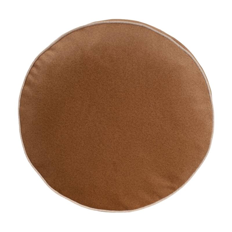 Qiviut Brown Foot Pouf