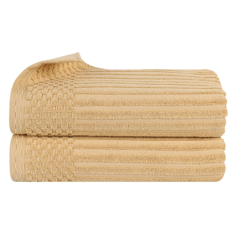 Superior Soho Ribbed Cotton Bath Sheet Set of 2