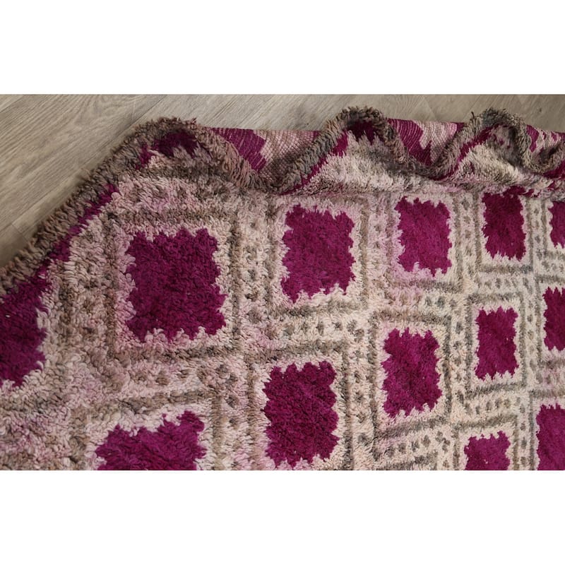 Tribal Moroccan Oriental Home Decor Area Rug Wool Hand-knotted Carpet - 5'11" x 10'10"