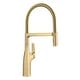 preview thumbnail 15 of 33, Blanco Rivana Semi-Pro Pull-Down Dual-Spray Kitchen Faucet 1.5 GPM - 8.88-in x 4.56-in x 19.88-in Satin Gold