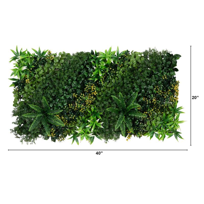 Hawaiian Islands Artificial Living Wall Panel - 40" - Green