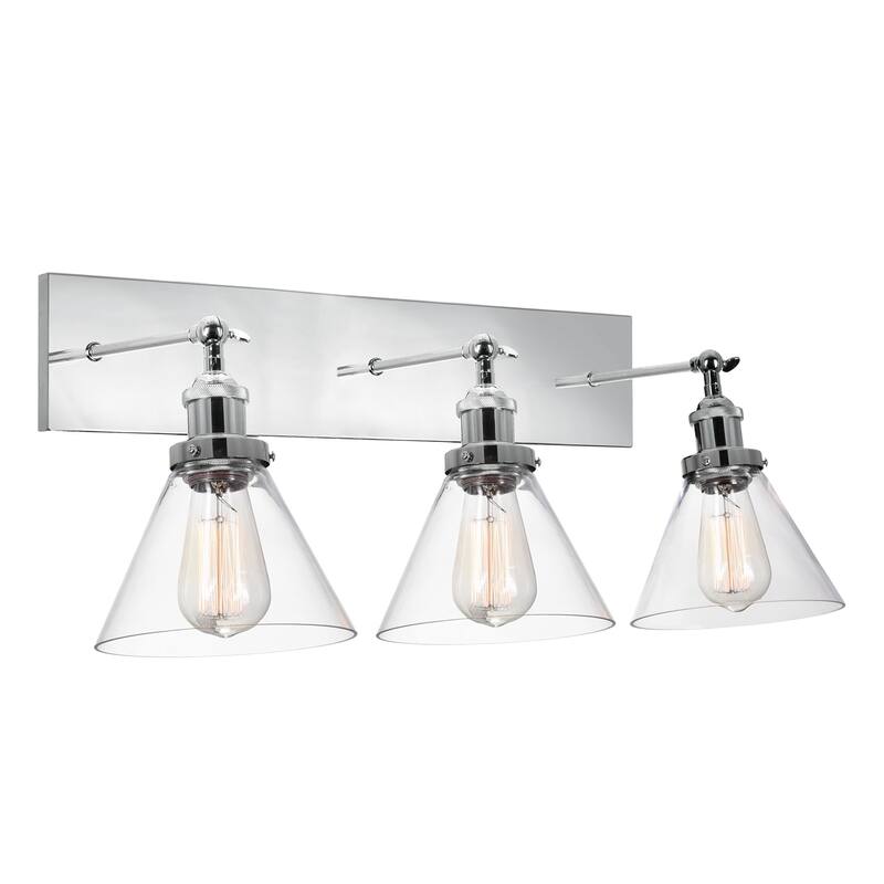 Eustis 3 Light Wall Sconce With Polished Nickel Finish - Polished Nickel