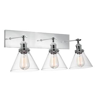 Eustis 3 Light 24in Polished Nickel Wall Sconce - Polished Nickel