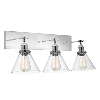 Eustis 3 Light Wall Sconce With Polished Nickel Finish - Polished Nickel