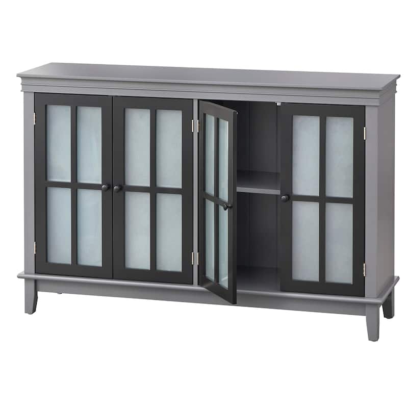 Simple Living Hampshire Frosted Glass Farmhouse Buffet/Sideboard