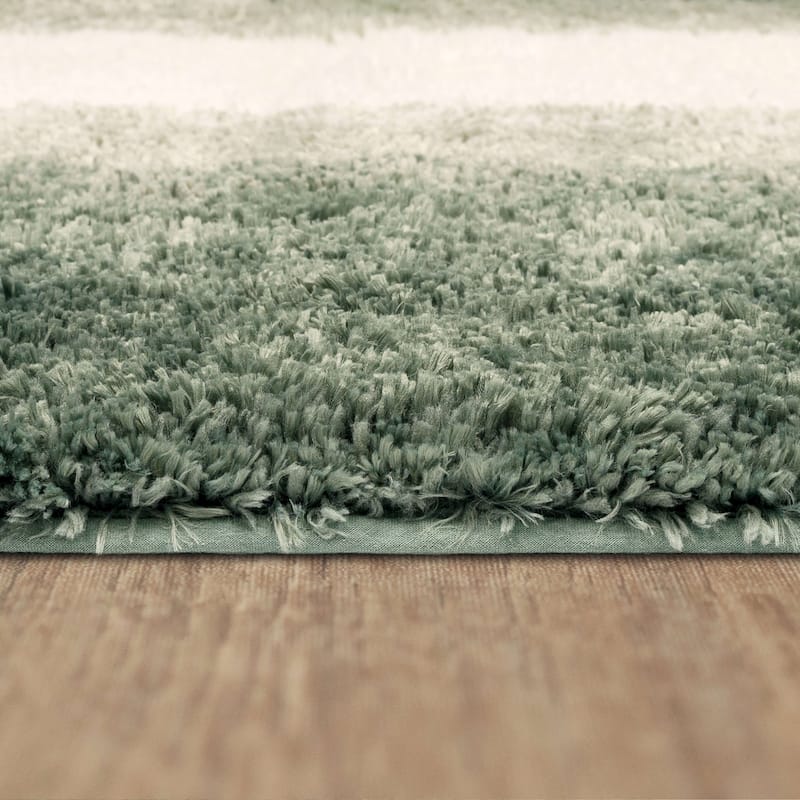 Mohawk Home Machine Washable Ombre Border Bath Rug