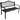 2-Person Black Cast Iron Metal Lattice Outdoor Patio Garden Bench -50"