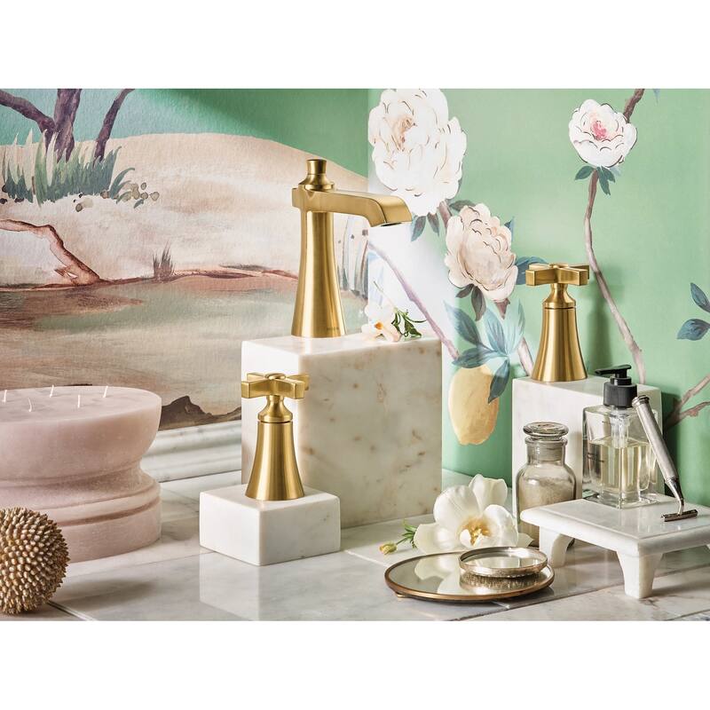 Moen TVS6985 Flara 1.2 GPM Widespread Bathroom Faucet with Pop-Up