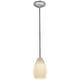 preview thumbnail 5 of 5, Access Lighting Janine 1 Light Brushed Steel Downrod Pendant