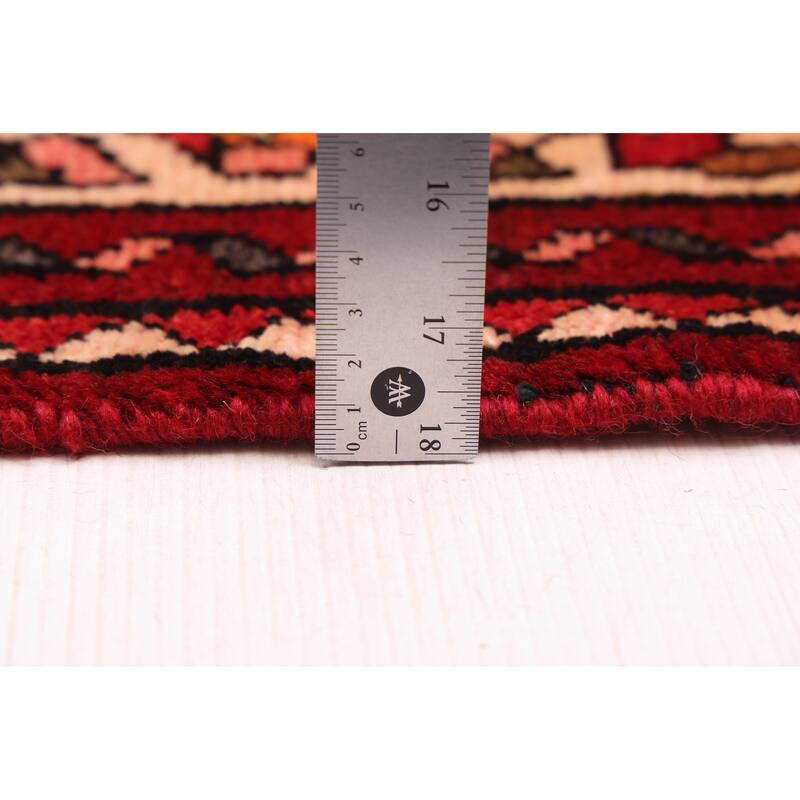 ECARPETGALLERY Hand-knotted Andelz Red Wool Rug - 3'8 x 10'9