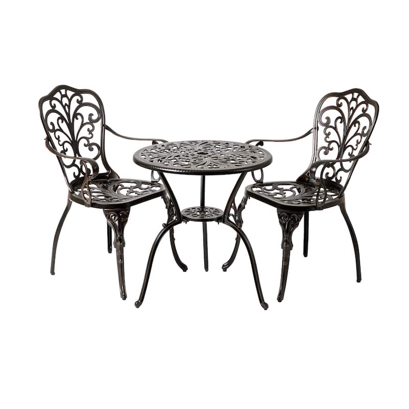 Christopher Knight Home - VIGO Aluminum Outdoor Patio Bistro Dining Set