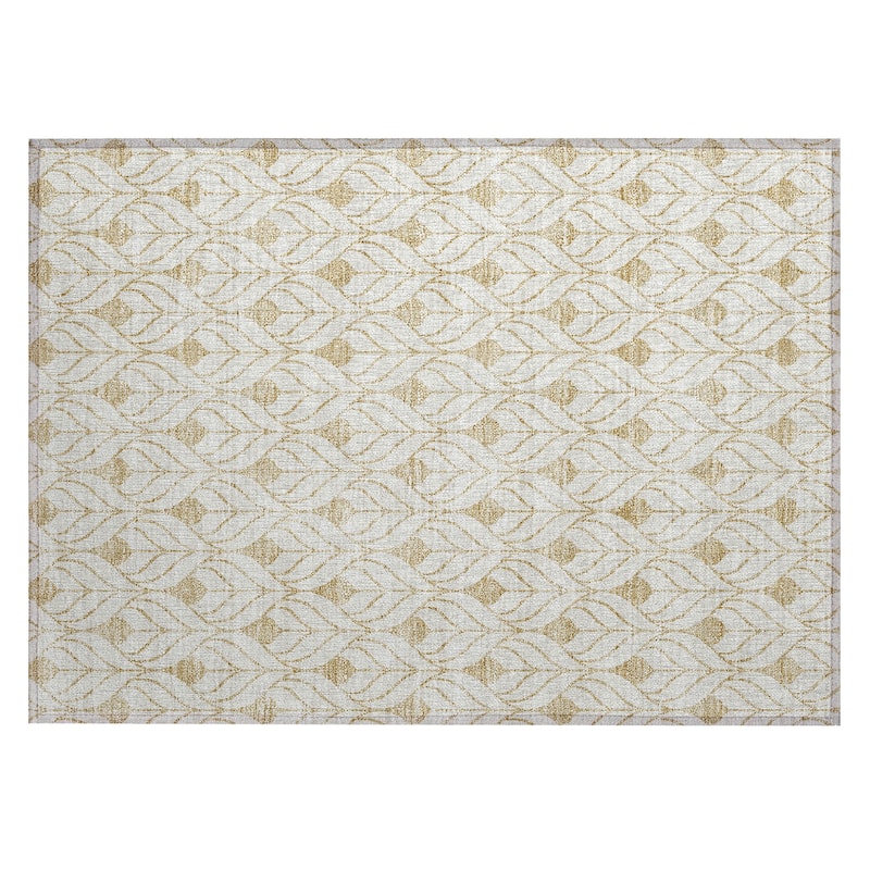 Machine Washable Indoor/ Outdoor Chantille Contempoary Geo Rug
