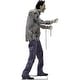 preview thumbnail 9 of 14, Haunted Hill Farm 6-Ft. Tall Motion-Activated Guard Zombie, Premium Halloween Animatronic