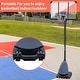 preview thumbnail 1 of 9, Portable 6-10ft Adjustable Basketball Hoop, 44-Inch Backboard, Stable Base - 44'' x 28'' x 6" (L x W x H) Black-Grey