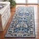 preview thumbnail 37 of 44, SAFAVIEH Handmade Antiquity Amalia Traditional Oriental Wool Rug 2'3" x 18' Runner - Dark Blue/Multi - Runner