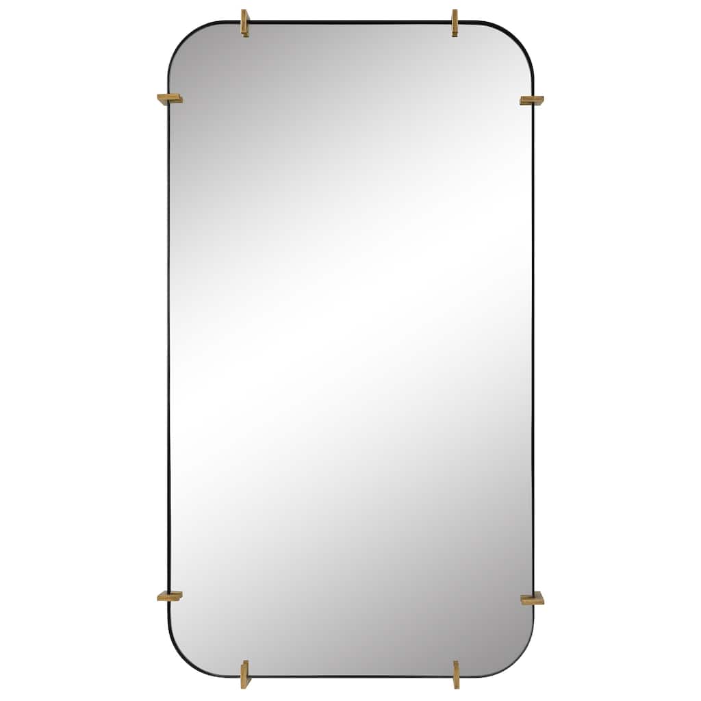 Uttermost Pali Industrial Iron Mirror - 27"W X 48"H X 3"D
