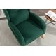 preview thumbnail 78 of 98, Teddy Fabric Upholstered Rocking Armchair with Solid Wood Frame & Legs, Cozy Ergonomic Lounge Chair with Soft Cushioning