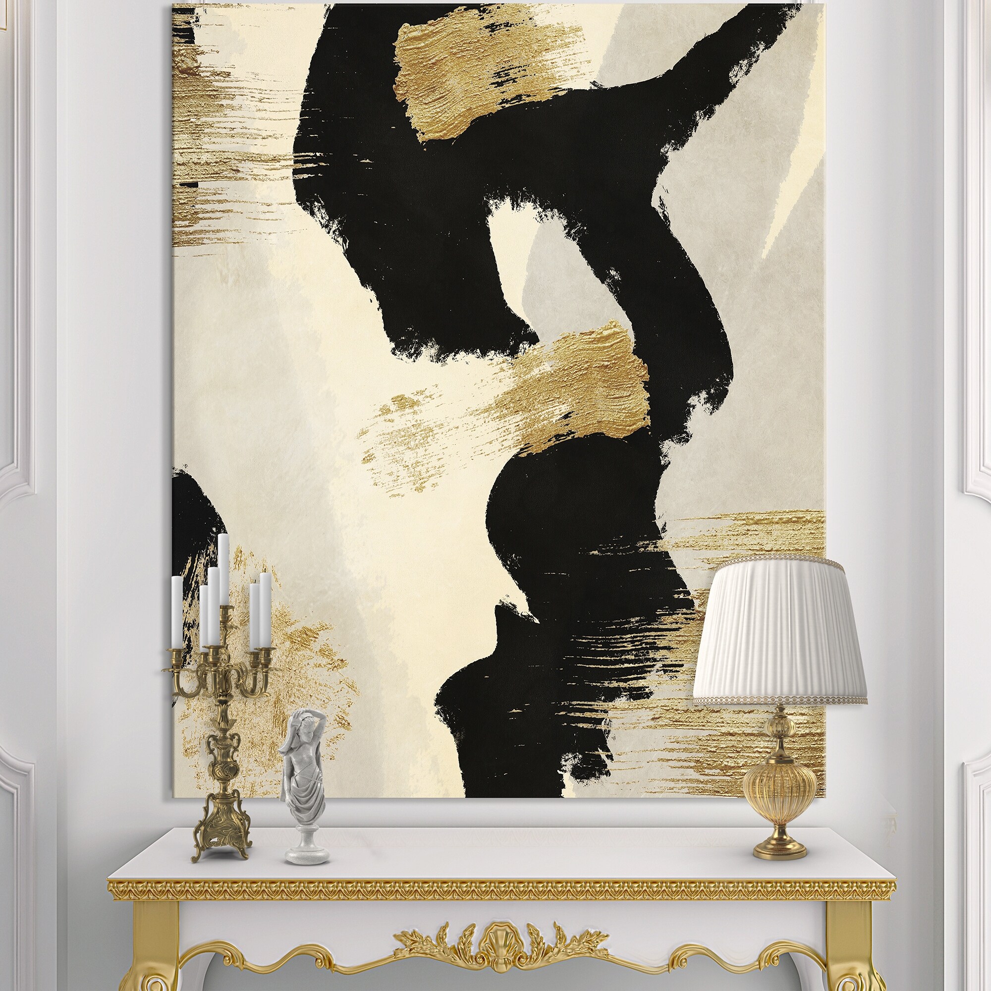 Designart Glam Collage Ii Modern Contemporary Premium Canvas Wall Art Black Overstock 25705715 I already knew i wanted to go for a slightly. designart glam collage ii modern contemporary premium canvas wall art black