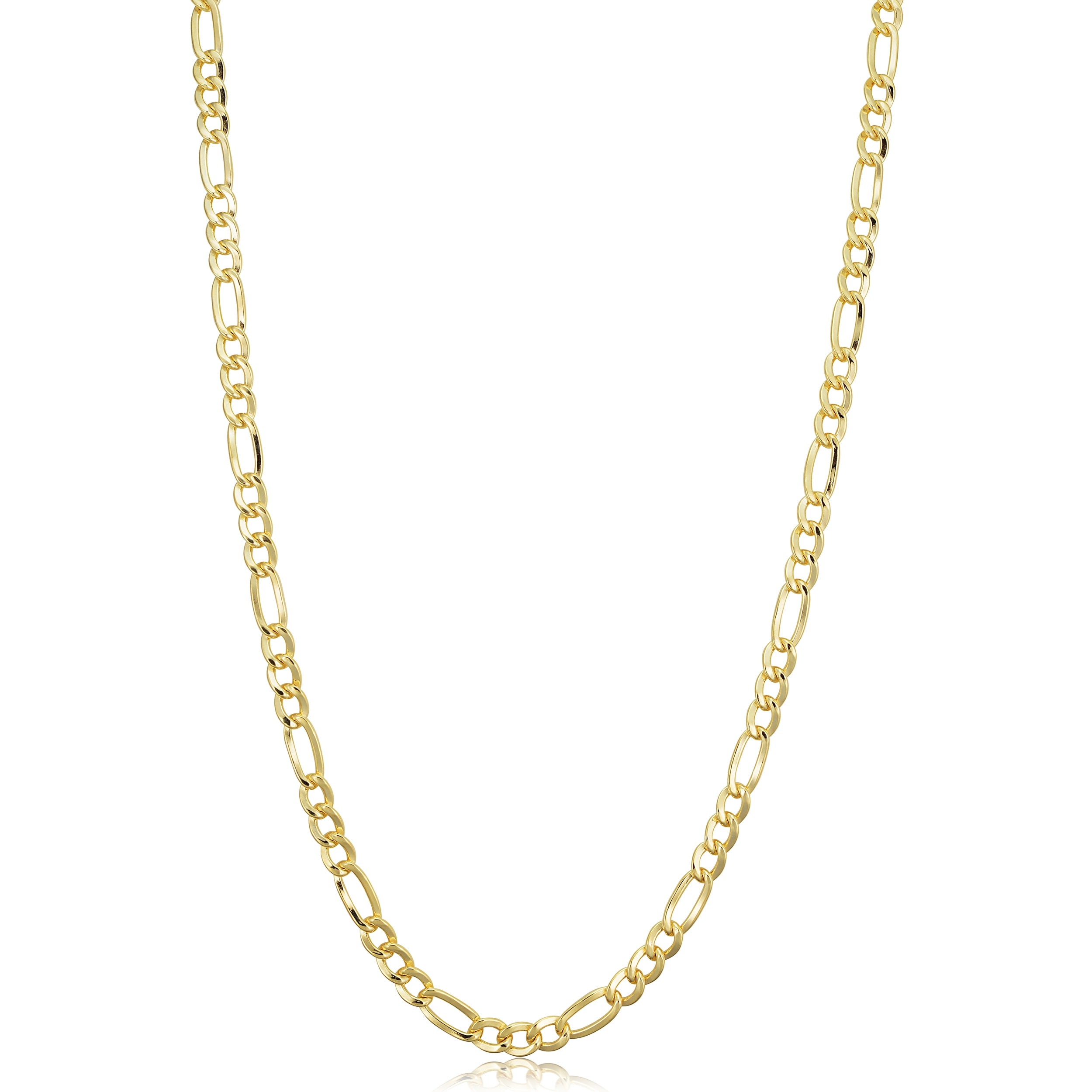 Au Naturale 14k Yellow Gold-filled Solid Figaro Link Chain Necklace