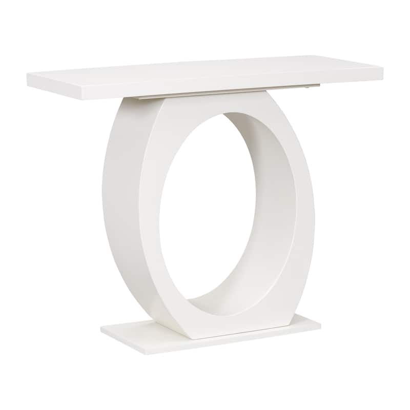 Mirod Stylish Modern Console Table with Egg-Shaped Base