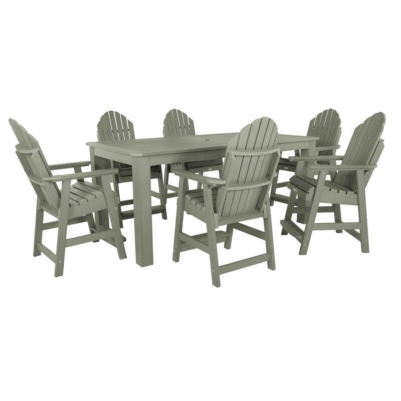Hamilton Adirondack 7-Piece Outdoor Counter Height Dining Set - Eucalyptus