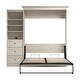 preview thumbnail 9 of 40, Versatile Queen Murphy Bed and Closet Organizer (92W) by Bestar