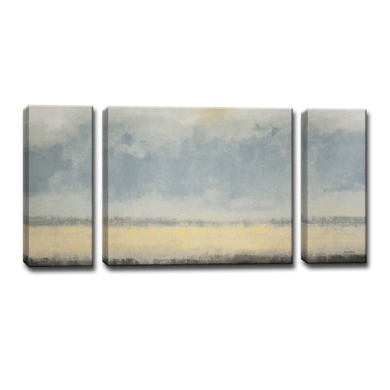 'Warm Coastal Breeze' 3 Piece Wrapped Canvas Wall Art Set by Norman Wyatt Jr.