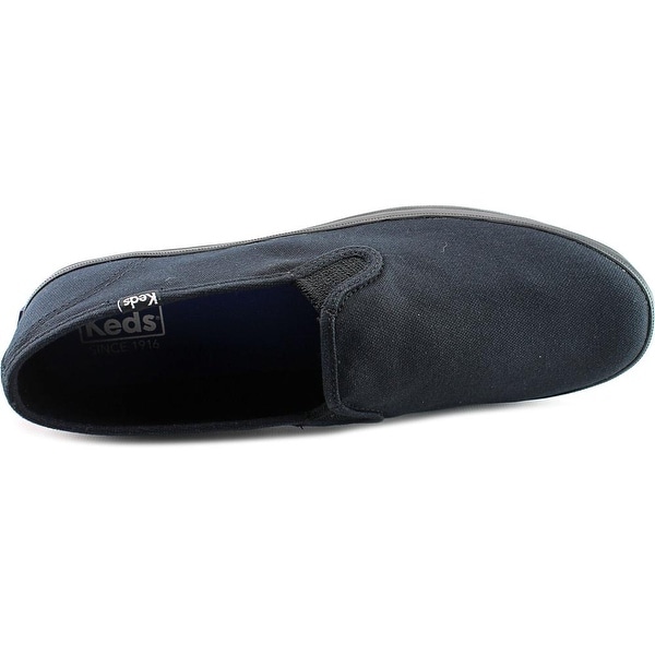 keds black canvas slip ons