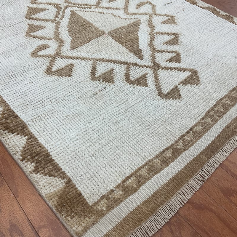 HERAT ORIENTAL Handmade Turkish Oushak Wool Runner - 3'2" x 11'3"