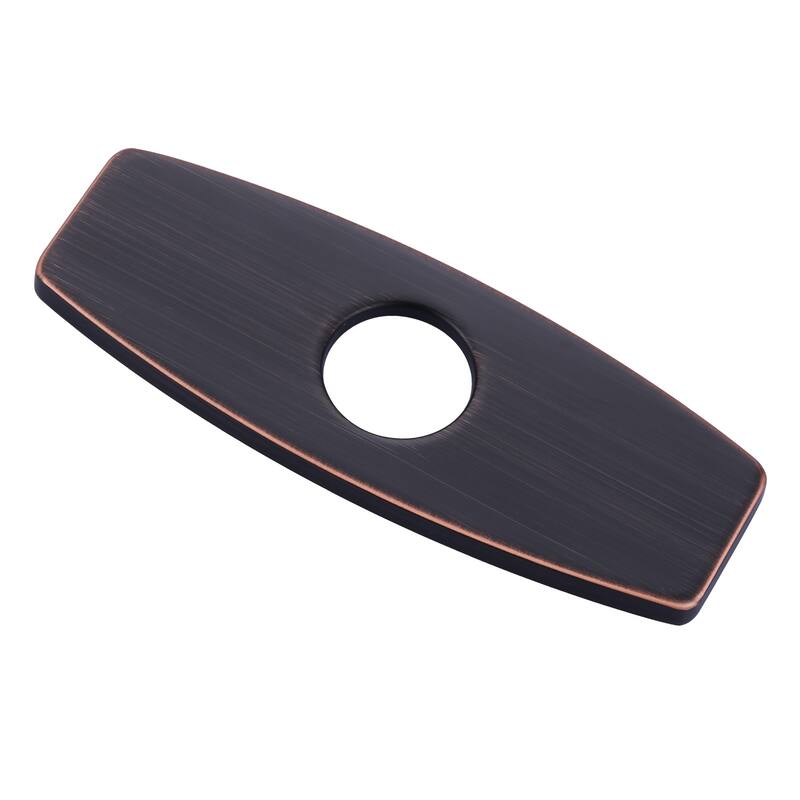 WOWOW Stainless Faucet Deck Plate, Fits 1 to 3 Hole Sinks, 5 Finishes - Oil Rubbed Bronze