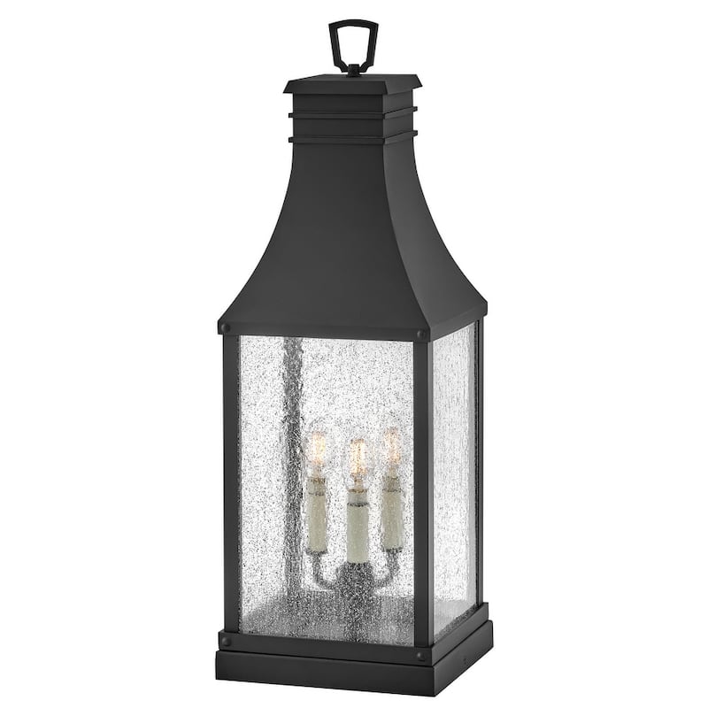 Hinkley Lighting 17467-LV Beacon Hill 12v 10.5w 3 Light 27" Tall Pier - Museum Black