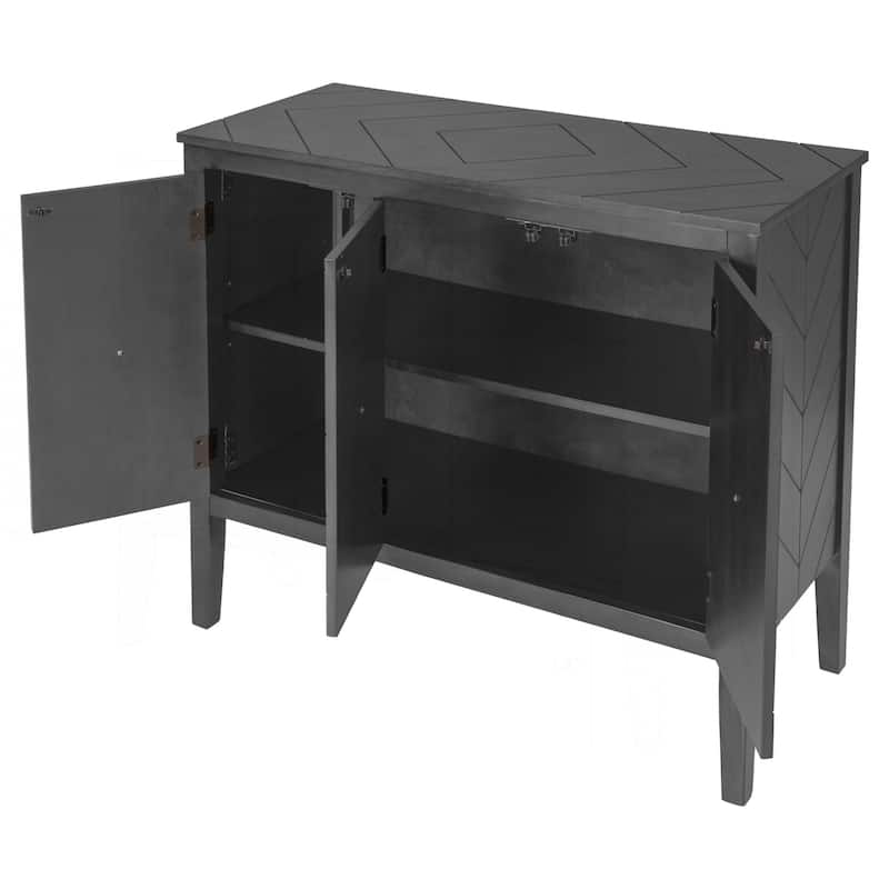Versatile Adjustable Shelf Sideboard with Sturdy Legs
