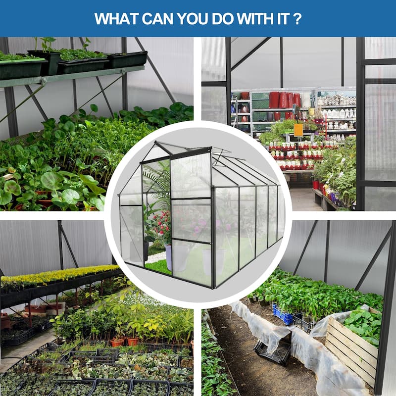 6x10 FT Outdoor Patio Greenhouse