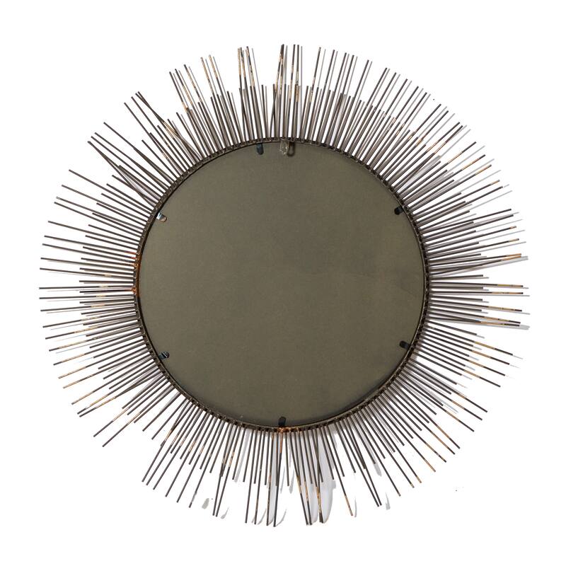 Gold Metal Starburst Room Wall Mirror