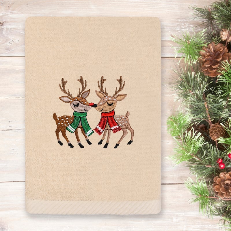 Authentic Hotel and Spa Christmas Kisses Hand Towel