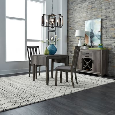 Copper Grove Tanners Creek Greystone 3 Piece Drop Leaf Set