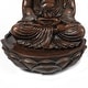 preview thumbnail 5 of 4, Resin Brown Meditating Buddha Outdoor Fountain with LED Light - 27.2" H x 21.7" W x 21.7" D